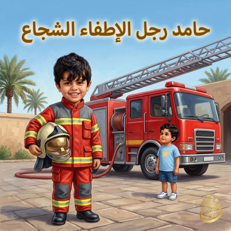 غلاف نموذج «حامد رجل الإطفاء الشجاع»